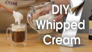 DIY whipped cream in 60 seconds [upl. by Eirrehc]