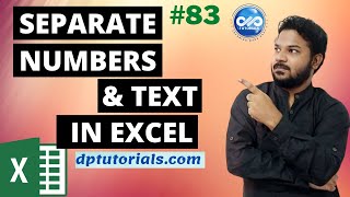 How To Separate Numbers From Text In Excel  Excel Tips amp Tricks  dptutorials [upl. by Silverman]