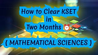 KSET Exam Analysis  Mathematical Sciences [upl. by Kcinnay]