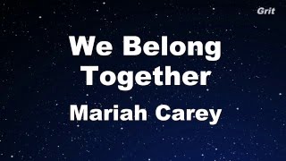 We Belong Together  Mariah Carey Karaoke【With Guide Melody】 [upl. by Assehc]