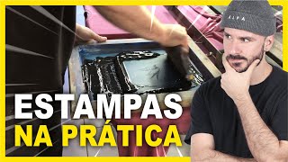 COMO FAZER NA PRÁTICA UMA ESTAMPA DE CAMISETA [upl. by Etan]