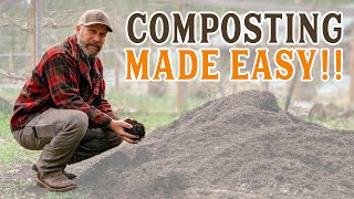 Make Your Own Compost JOSHS EASY METHOD [upl. by Nodyarb344]