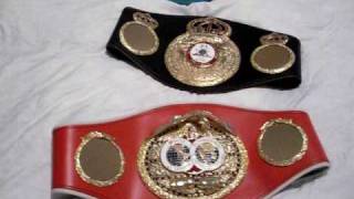 WBCWBAIBF WORLD TITLE BOXING BELTS [upl. by Zuliram611]