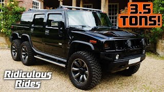 World’s First 6 Wheeled Hummer SUVT  RIDICULOUS RIDES [upl. by Shaffer]