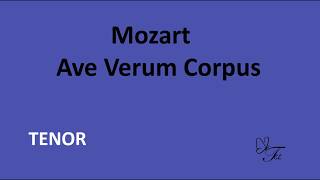 TENOR  Ave verum corpus   Wolfgang Amadé Mozart [upl. by Yerdua302]