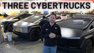 Cybertruck  THREE  What Are Owners Doing To Them [upl. by Aiset448]