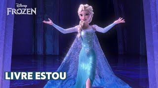 Livre Estou  com letra  Frozen Uma Aventura Congelante [upl. by Ellehctim]