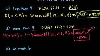 Binomial Probability with TI84 [upl. by Anahoj]