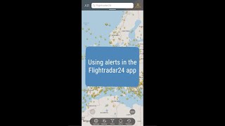 Tutorial Creating a custom alert on the Flightradar24 mobile app [upl. by Arabele57]