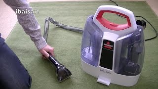 Bissell Spotclean Portable Spot Cleaner 3698E Demonstration amp Review [upl. by Hpesoj]