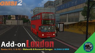 Omsi 2 Addon London Live Route 415  Walworth Depot amp more  Dennis Trident ALX400 Voith [upl. by Dewey764]