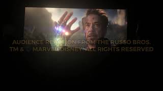 Avengers Endgame quotI Am Iron Manquot Audience Reaction [upl. by Denni]