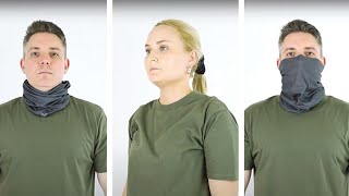 12 Different Ways to Wear a Neck Gaiter [upl. by Alol]