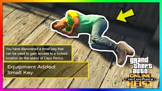 GTA 5 Online  ALL 7 SECRET quotSMALL KEYquot LOCATIONS How To Get Perico Pistol Cayo Perico Heist DLC [upl. by Merat]