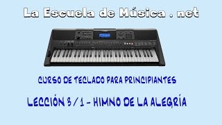 Himno de la Alegría para piano  Lección 31 [upl. by Heng]