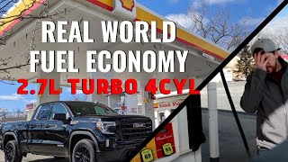 27l Turbo Real World MPG  GMC Sierra amp Chevrolet Silverado 1500 4WD 4 Cylinder Fuel Economy [upl. by Francene]