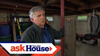 How to Repair a Damaged Carrying Beam  Ask This Old House [upl. by Briant]