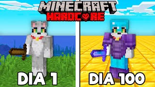 Sobreviví 100 DÍAS en Minecraft Hardcore [upl. by Atiuqrahs303]