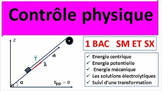 Controle 2 physique 1 Bac Modèle numéro 3 [upl. by Akienom979]