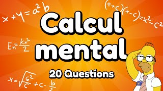 Quiz  Calcul Mental  20 Questions [upl. by Okorih302]