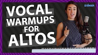 Beginner ALTO Vocal Exercises  Easy 10 minute warmup  30 Day Singer [upl. by Aros]