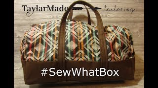 How to Make A Duffel Bag Sew What Box Feb 2019 [upl. by Ishmael]