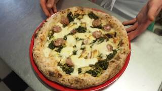 How to make pizza Salsiccia e Friarielli made in London [upl. by Arramahs699]