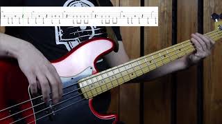 Bruno Mars  Locked out of Heaven bass cover playalong with tab [upl. by Gudrin757]