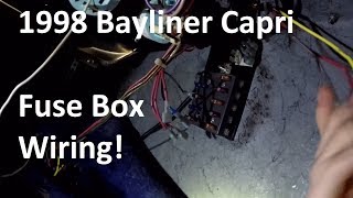 Bayliner fuse box wiring  Day 5 [upl. by Ayekam]