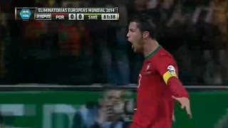 Suecia vs Portugal 23 All Goals amp Highlights 19112013 World Cup Qualification 2014 [upl. by Etiuqram]