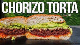 Mexican Chorizo Torta Sandwich  SAM THE COOKING GUY 4K [upl. by Ysset]