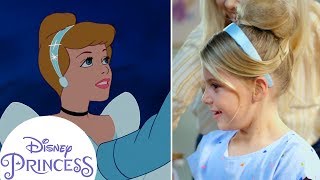 Cinderella Inspired Hair Tutorial  Disney Princess [upl. by Brion]