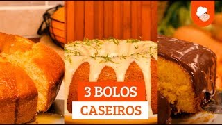 3 bolos caseiros — Receitas TudoGostoso [upl. by Oisacin]