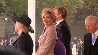 WillemAlexander en Máxima op staatsbezoek bij Elizabeth [upl. by Jilli726]