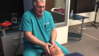 Houston Chiropractor Dr Gregory Johnson Helps Patient With Sinus Headache [upl. by Nebra]