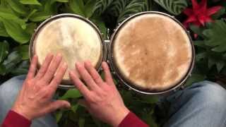 A simple African rhythm for beginners on bongos [upl. by Yedrahs966]