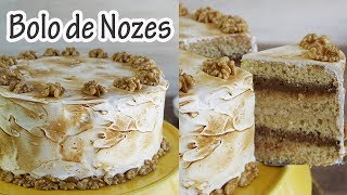 O melhor BOLO DE NOZES do mundo I Receitas e Temperos [upl. by Teragramyram]