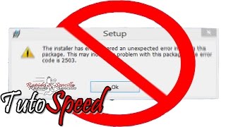 SOLUCION AL ERROR DE INSTALACIÓN 2502 Y 2503 THE ERROR CODE IS [upl. by Elimay715]