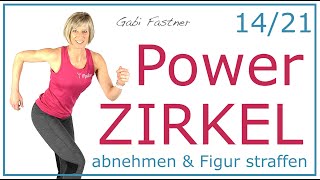 14von21🍒50 min Power Zirkel  KraftAusdauerTraining ohne Geräte [upl. by Adok]