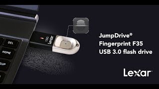 Lexar® JumpDrive® Fingerprint F35 USB 30 Flash Drive [upl. by Assened]