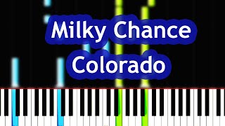 Milky Chance  Colorado Piano Tutorial [upl. by Anelhtac]