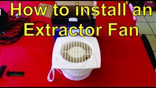 How to install an extractor fan in a ceiling [upl. by Drofiar]