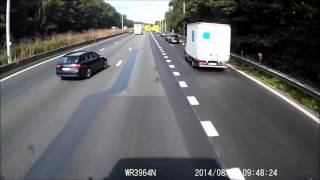 Car vs truck crash E40 Aalter Belgium [upl. by Aleedis802]