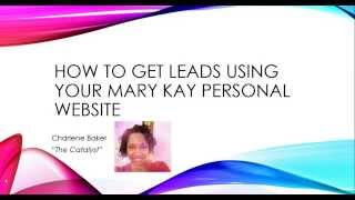 Mary Kay Online  How to Get Leads Using Your Mary Kay Personal Website [upl. by Novy617]