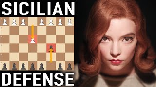 Play the Sicilian Defense like Beth Harmon [upl. by Dumah873]