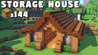 Minecraft Storage House Tutorial How to Build [upl. by Gaddi]