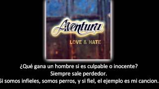 Aventura  Llorar lyric  letra [upl. by Ahsyad]