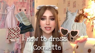 How to dress COQUETTE  Stepbystep guide ♡ [upl. by Anelah]