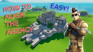 How to align the Agency in Fortnite Creative Easy [upl. by Aikahs476]