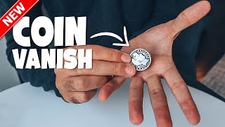 Vanish ANY Coin Instantly Coin Magic Tutorial [upl. by Barstow641]